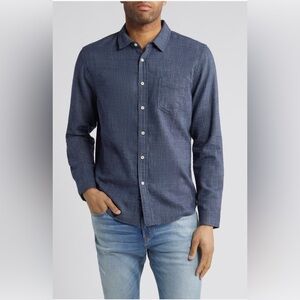 Rails Men's Deep Blue Casual Button Down Shirt
